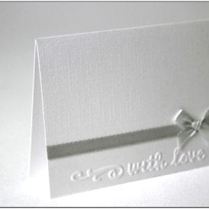 P005 - Grey Ribbon and Bow with Love