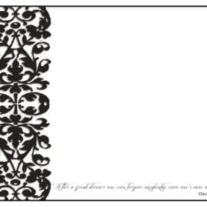 PM02 - 12 Different Food Quotes - A Pack of 12 Place Mats